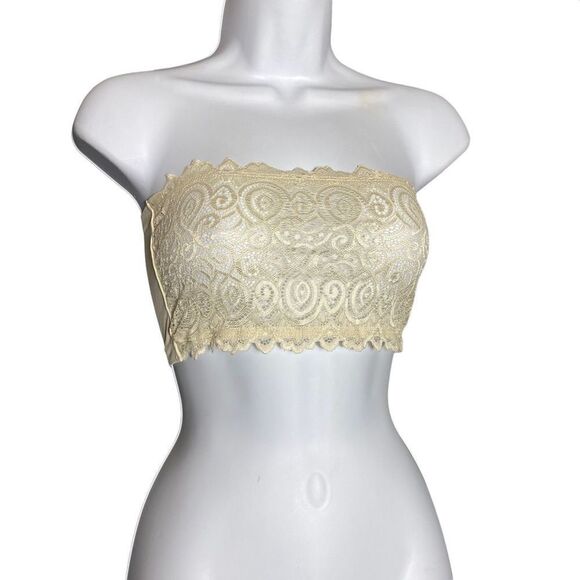 Free People Cream/Lace Bandeau NWOT size XS/S - Picture 1 of 7